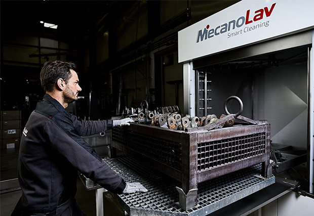 Machine mb avec chargement des pièces industriels en frontal