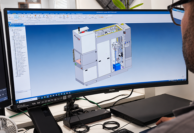 Machines de nettoyage fabriquées et conçues en bureau d'études 3D