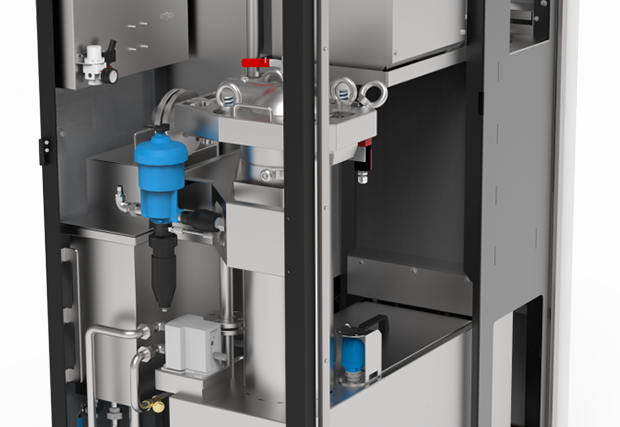 Modélisation 3D de l'intérieur de la machine de lavage de pièce Mecanofast