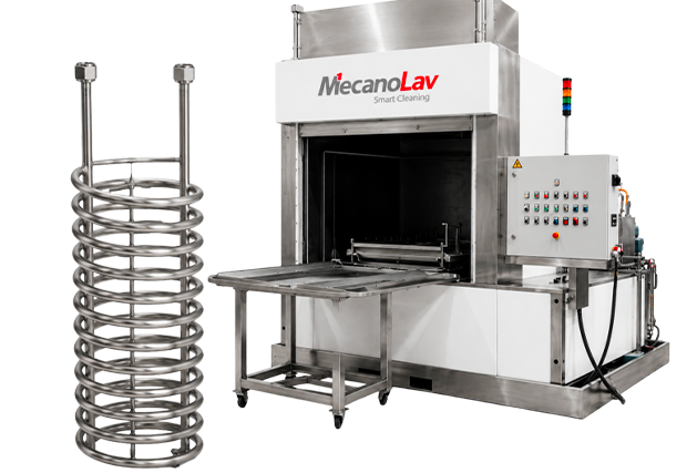 Lavadora con intercambiador de calor tubular