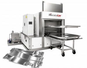 Machine de dégraissage de tôles poli-miroir