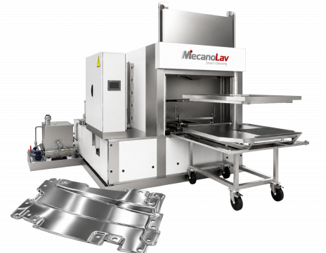 Machine de dégraissage de tôles poli-miroir